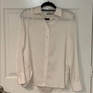 Vince Slim Fit Silk Blouse